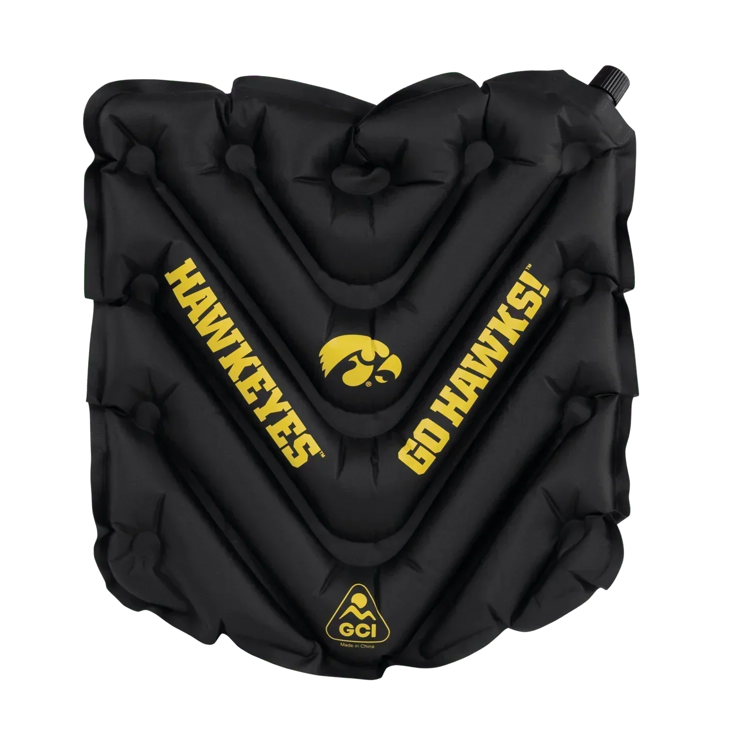 College V Seat™ Inflatable Stadium Cushion - Iowa Hawkeyes - Ready Routine