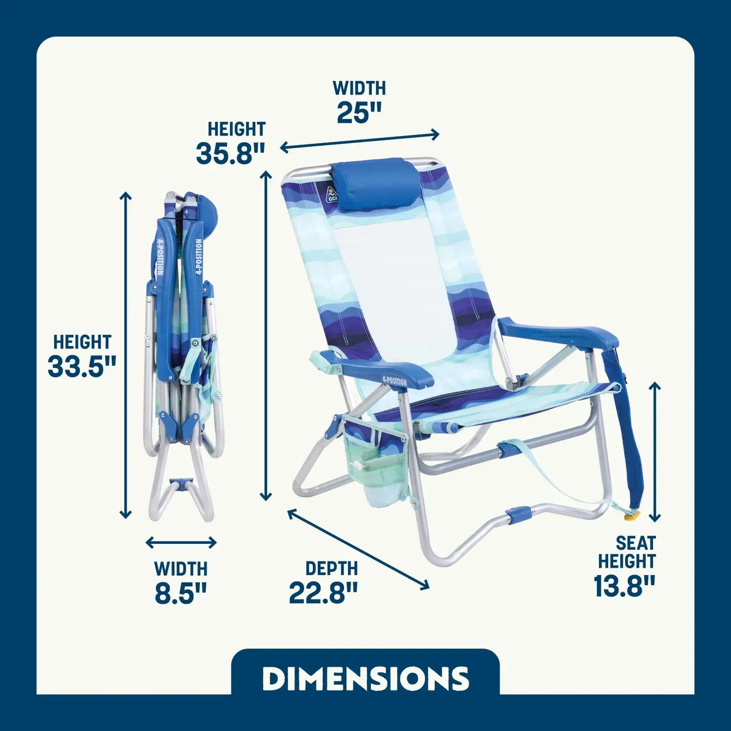 Bi-Fold Beach Chair™ - Fresh Pair