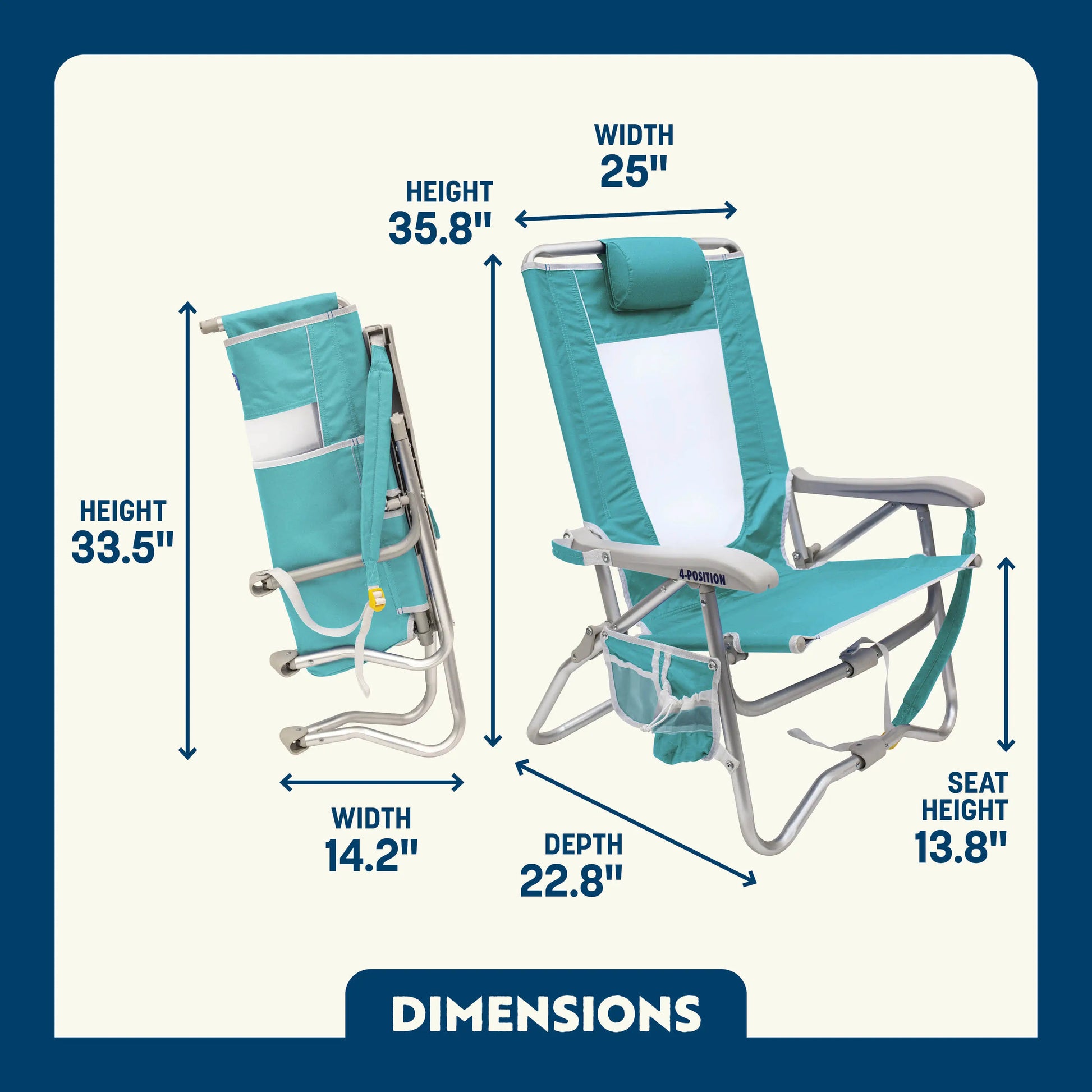 Bi-Fold Beach Chair™ - Fresh Pair