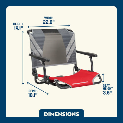 Big Comfort Stadium Chair™ with Armrests - Fresh Pair