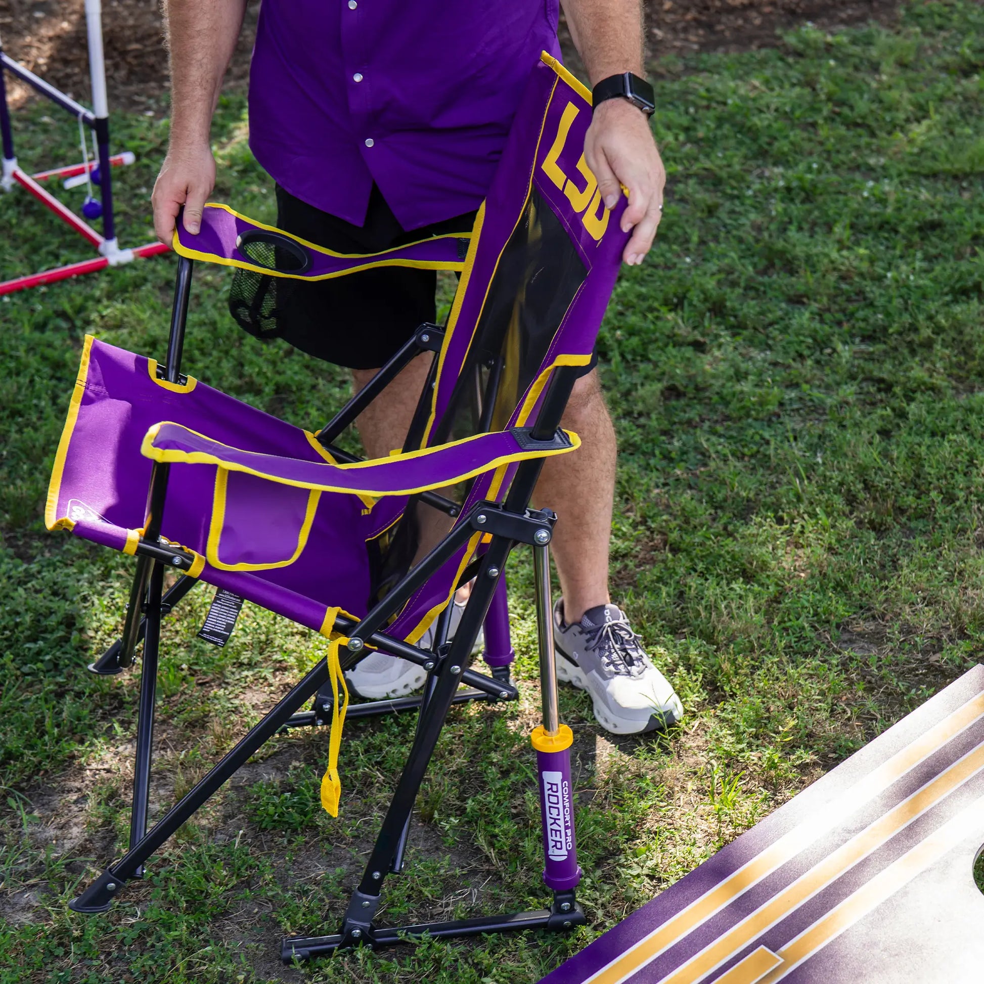 College Comfort Pro Rocker™ - LSU Tigers - Essential Set