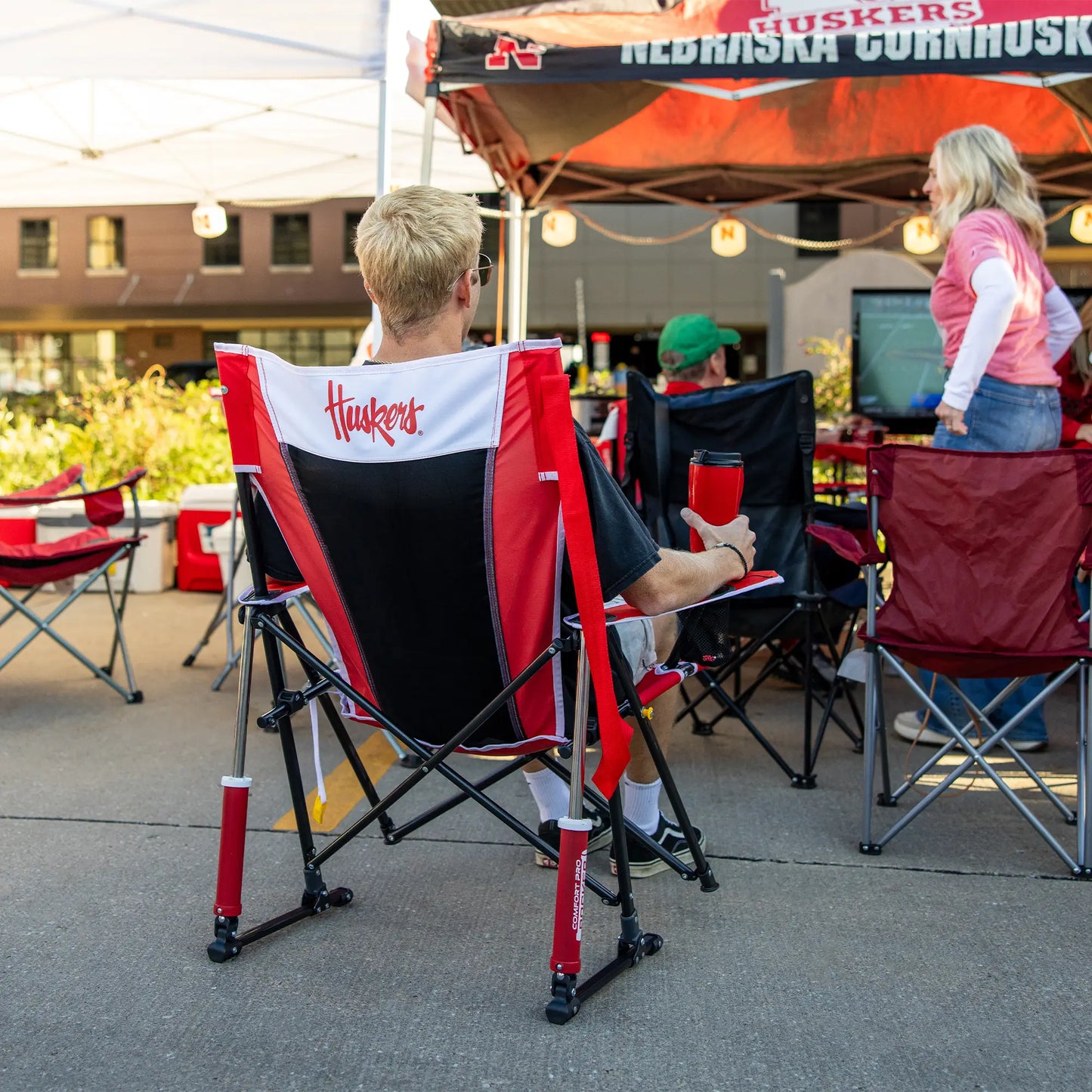 College Comfort Pro Rocker™ - Nebraska Cornhuskers - Simple Edit