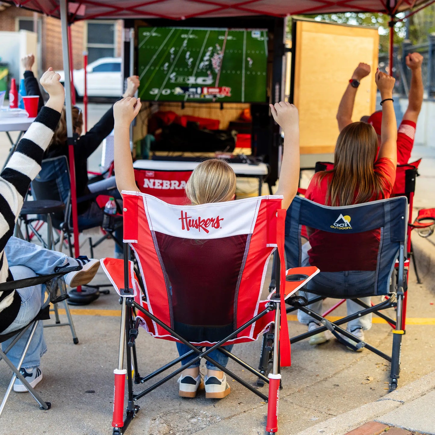 College Comfort Pro Rocker™ - Nebraska Cornhuskers - Simple Edit